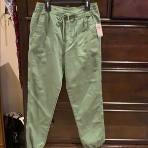 NWT GAP Green elastic pants